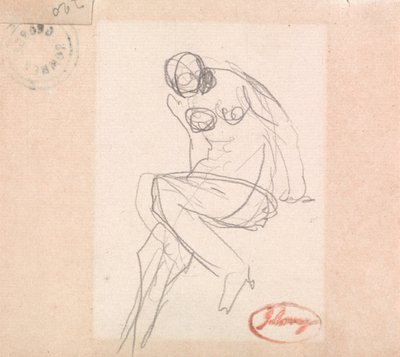 Seated Female Nude by George Romney